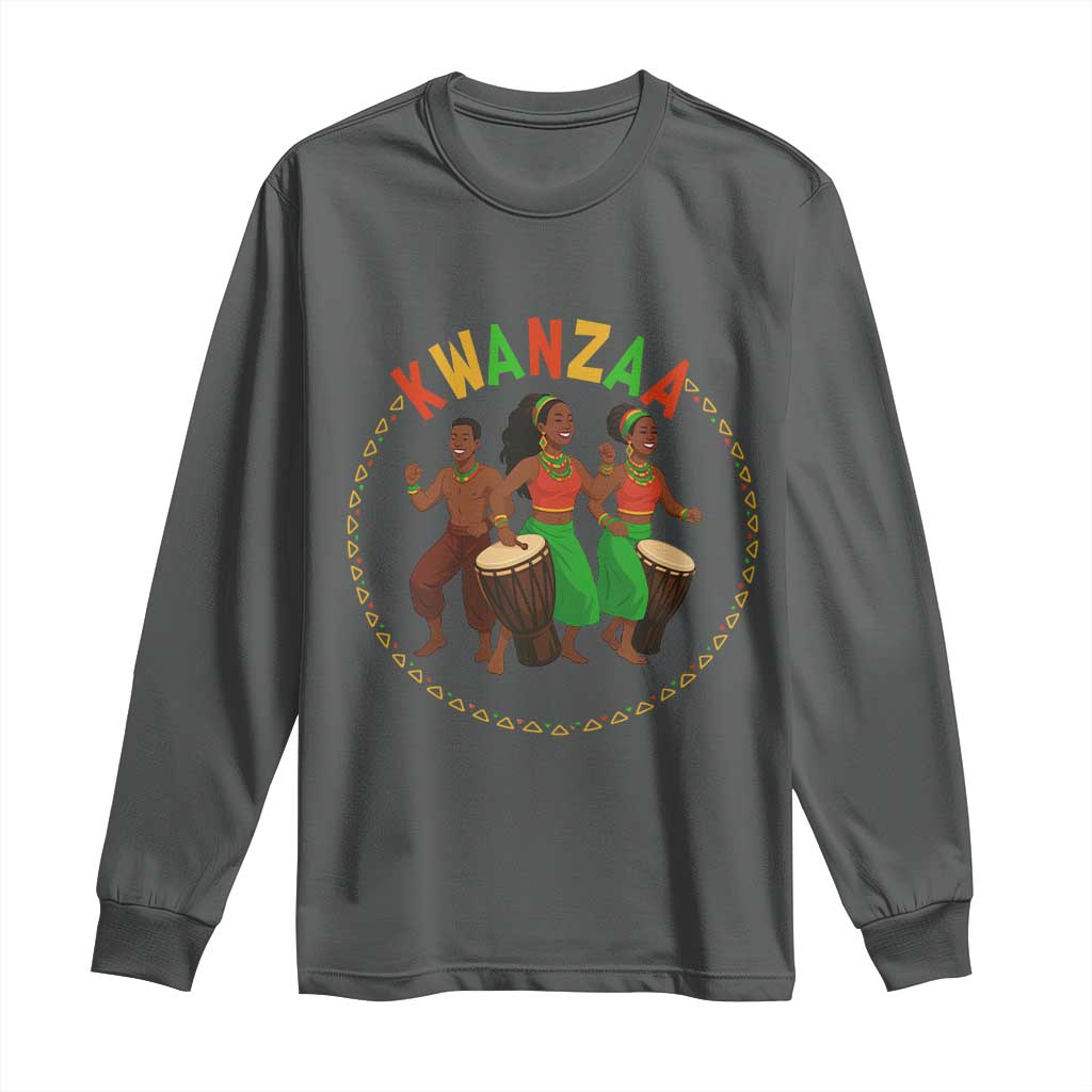Celebrate Kwanzaa Together African Culture Dance Gift Long Sleeve Shirt - Wonder Print Shop