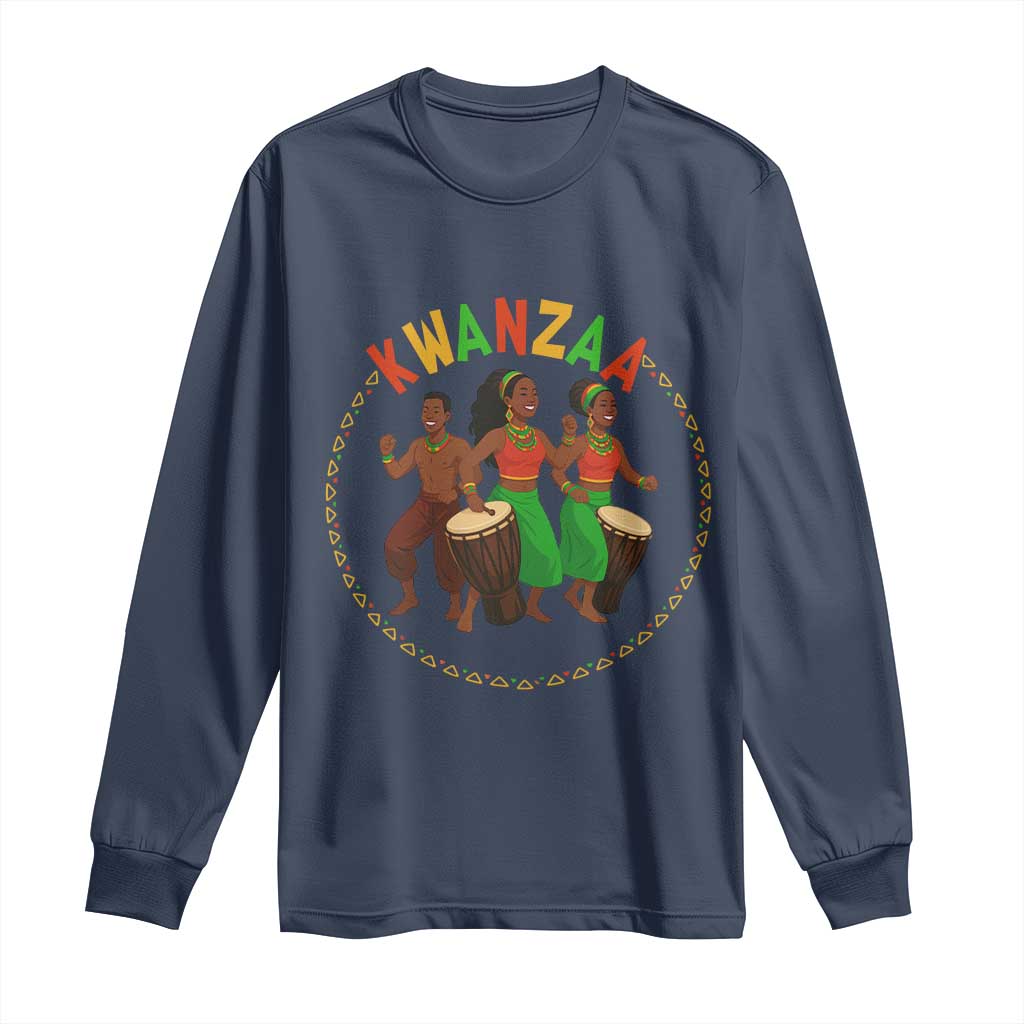 Celebrate Kwanzaa Together African Culture Dance Gift Long Sleeve Shirt - Wonder Print Shop