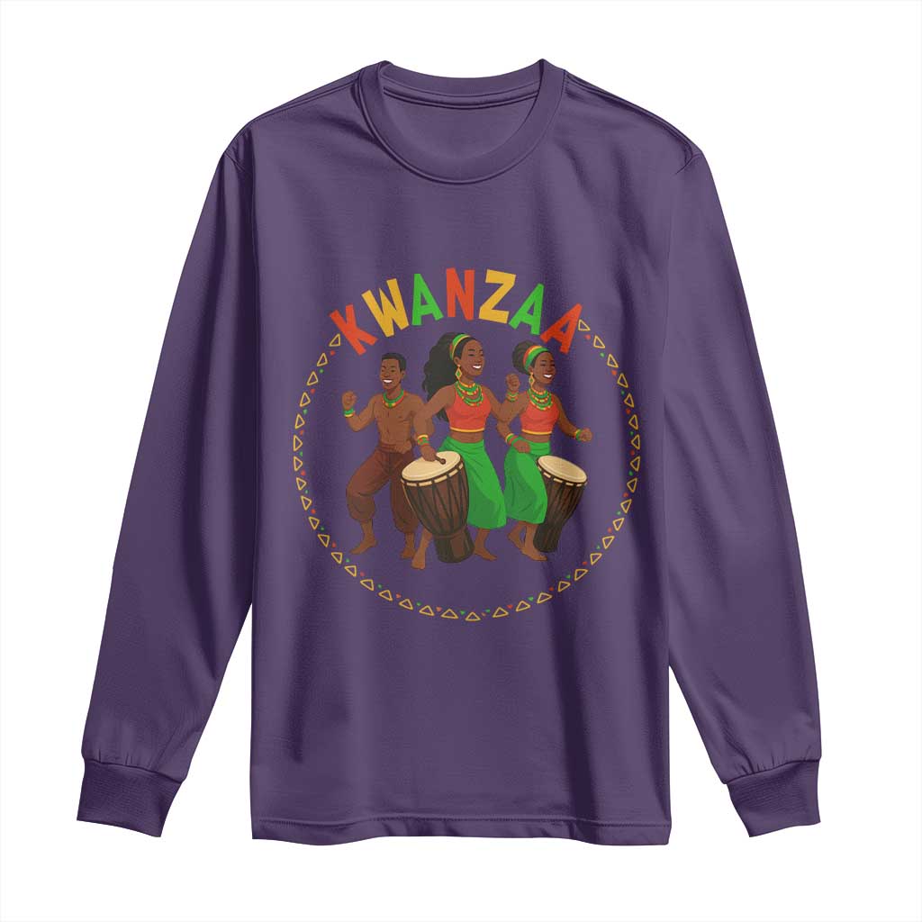 Celebrate Kwanzaa Together African Culture Dance Gift Long Sleeve Shirt - Wonder Print Shop