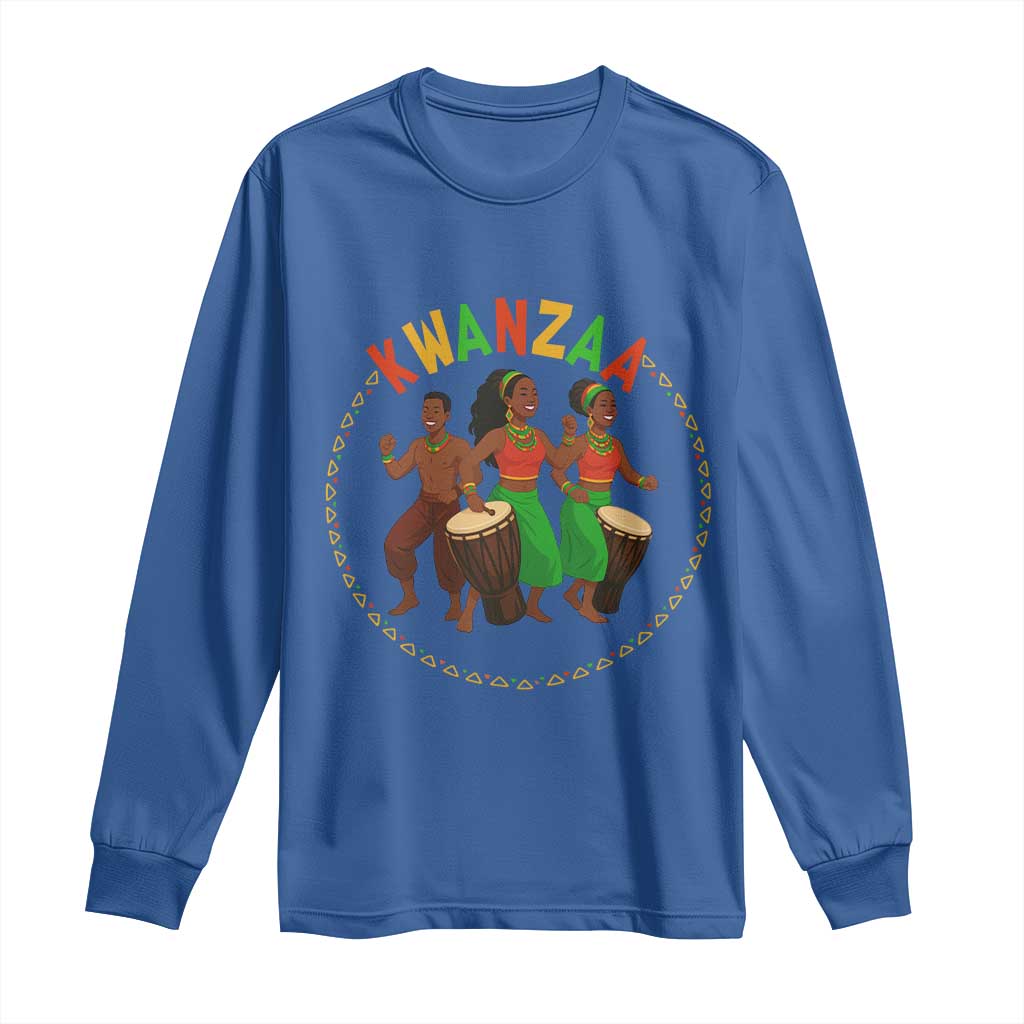 Celebrate Kwanzaa Together African Culture Dance Gift Long Sleeve Shirt - Wonder Print Shop