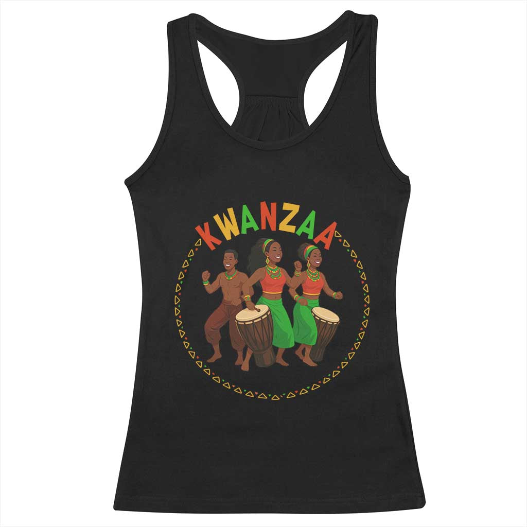 Celebrate Kwanzaa Together African Culture Dance Gift Racerback Tank Top - Wonder Print Shop