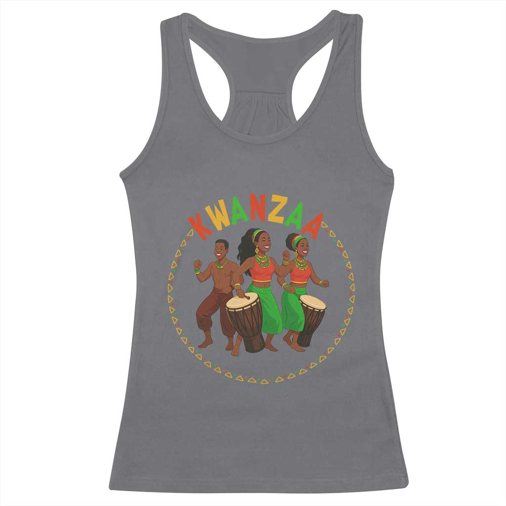 Celebrate Kwanzaa Together African Culture Dance Gift Racerback Tank Top - Wonder Print Shop