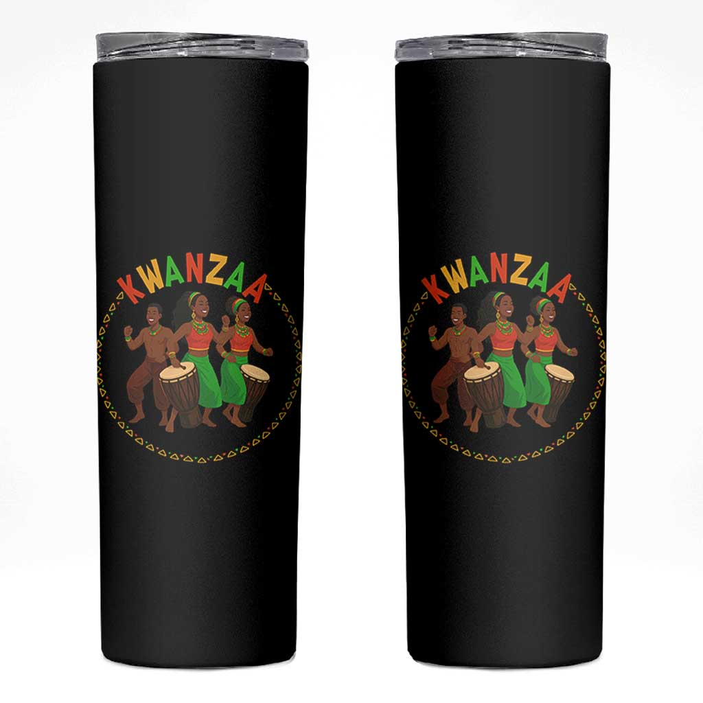 Celebrate Kwanzaa Together African Culture Dance Gift Skinny Tumbler - Wonder Print Shop