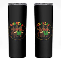 Celebrate Kwanzaa Together African Culture Dance Gift Skinny Tumbler - Wonder Print Shop