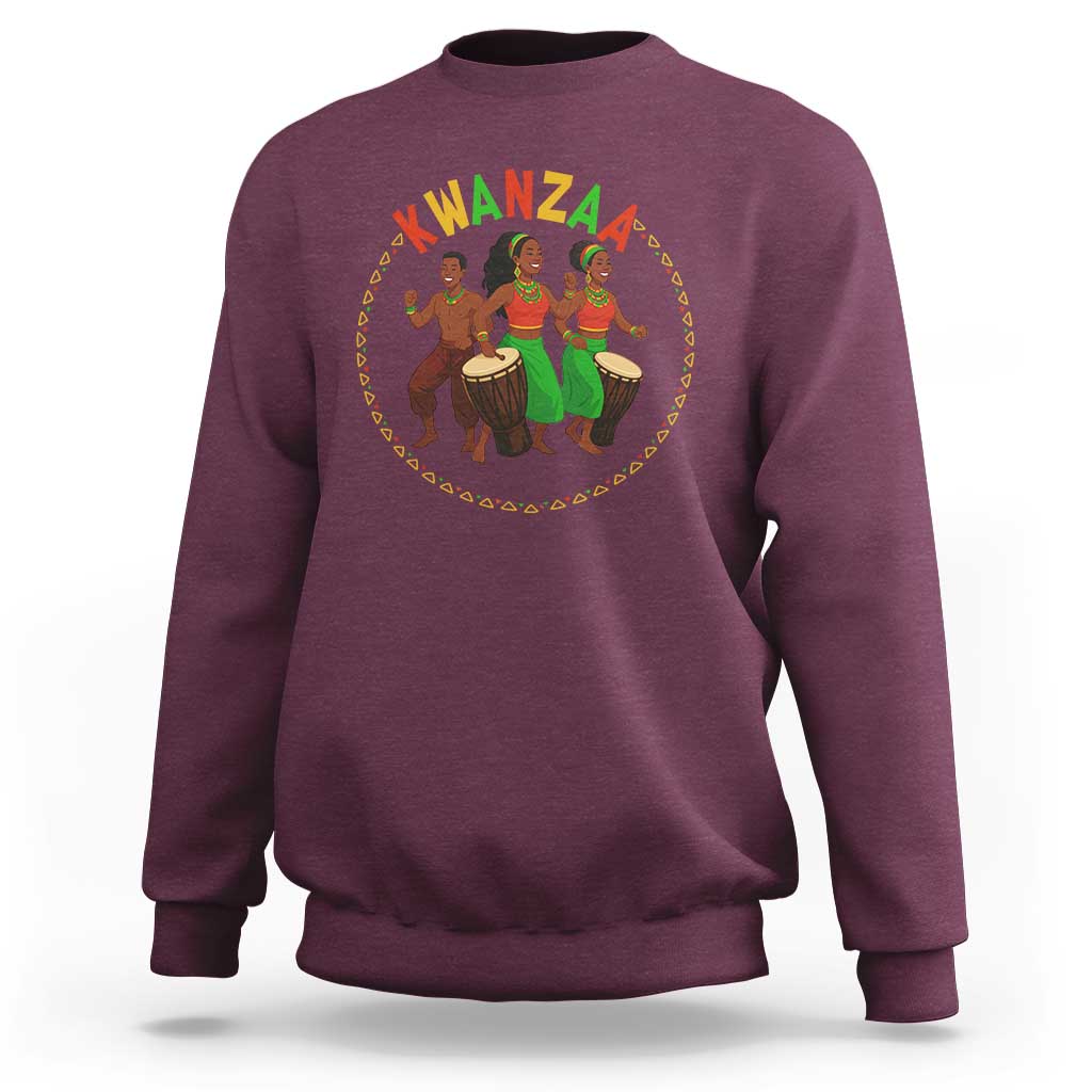 Celebrate Kwanzaa Together African Culture Dance Gift Sweatshirt - Wonder Print Shop