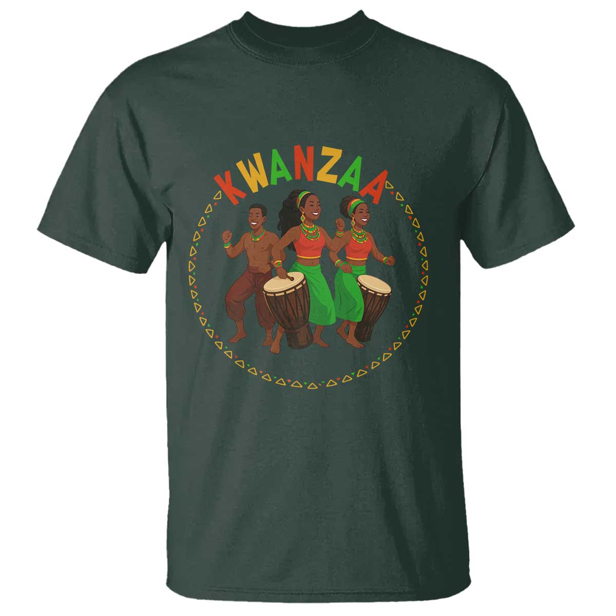 Celebrate Kwanzaa Together African Culture Dance Gift T Shirt - Wonder Print Shop