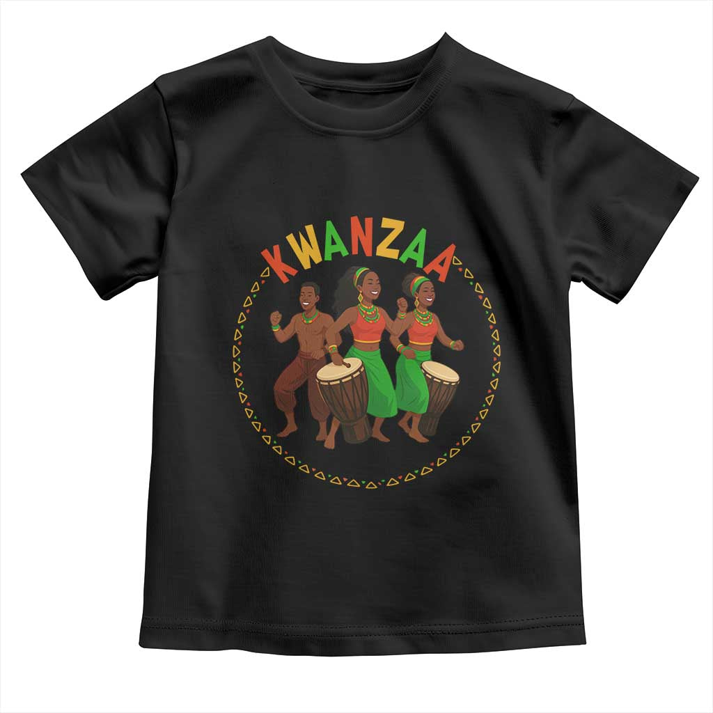 Celebrate Kwanzaa Together African Culture Dance Gift Toddler T Shirt - Wonder Print Shop