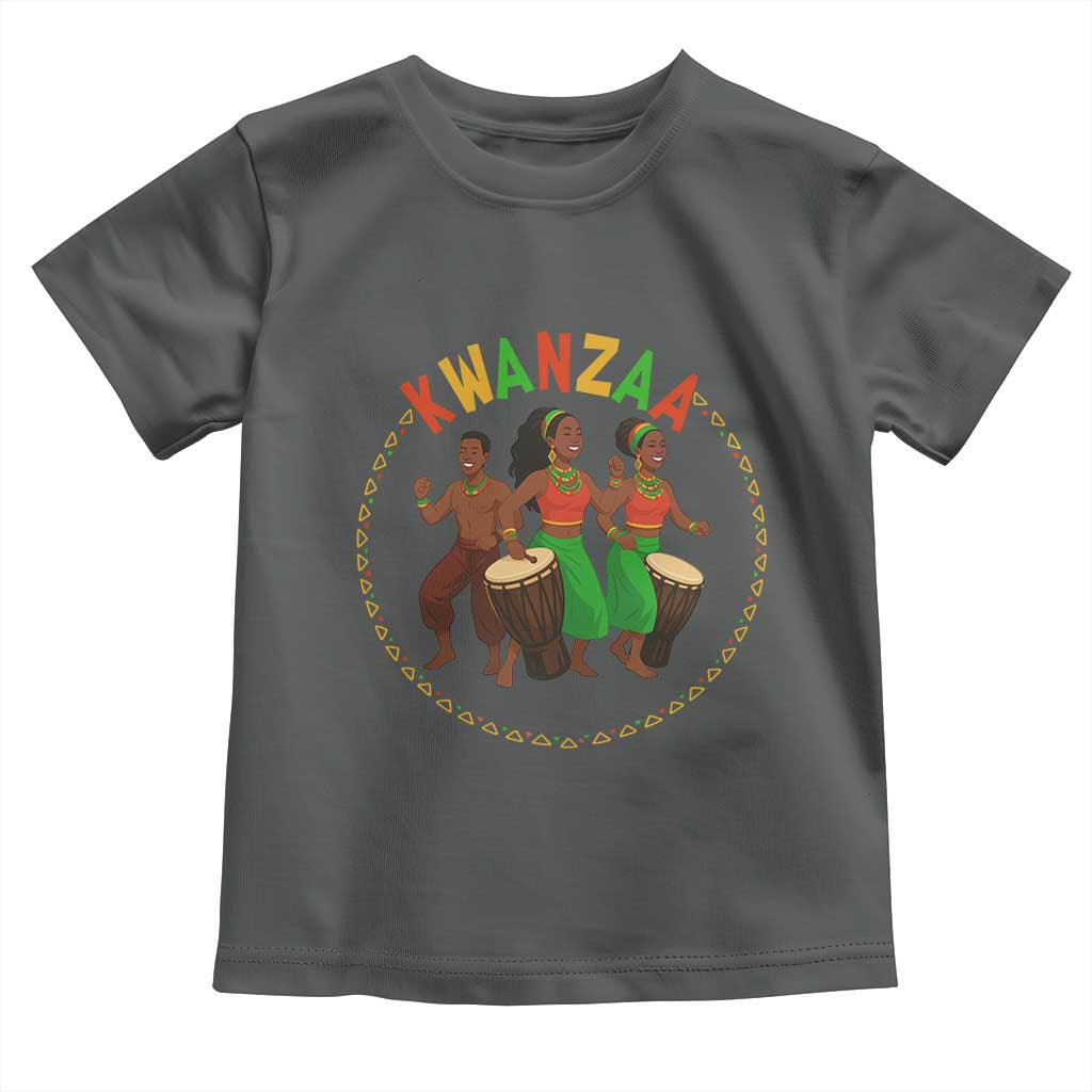 Celebrate Kwanzaa Together African Culture Dance Gift Toddler T Shirt - Wonder Print Shop
