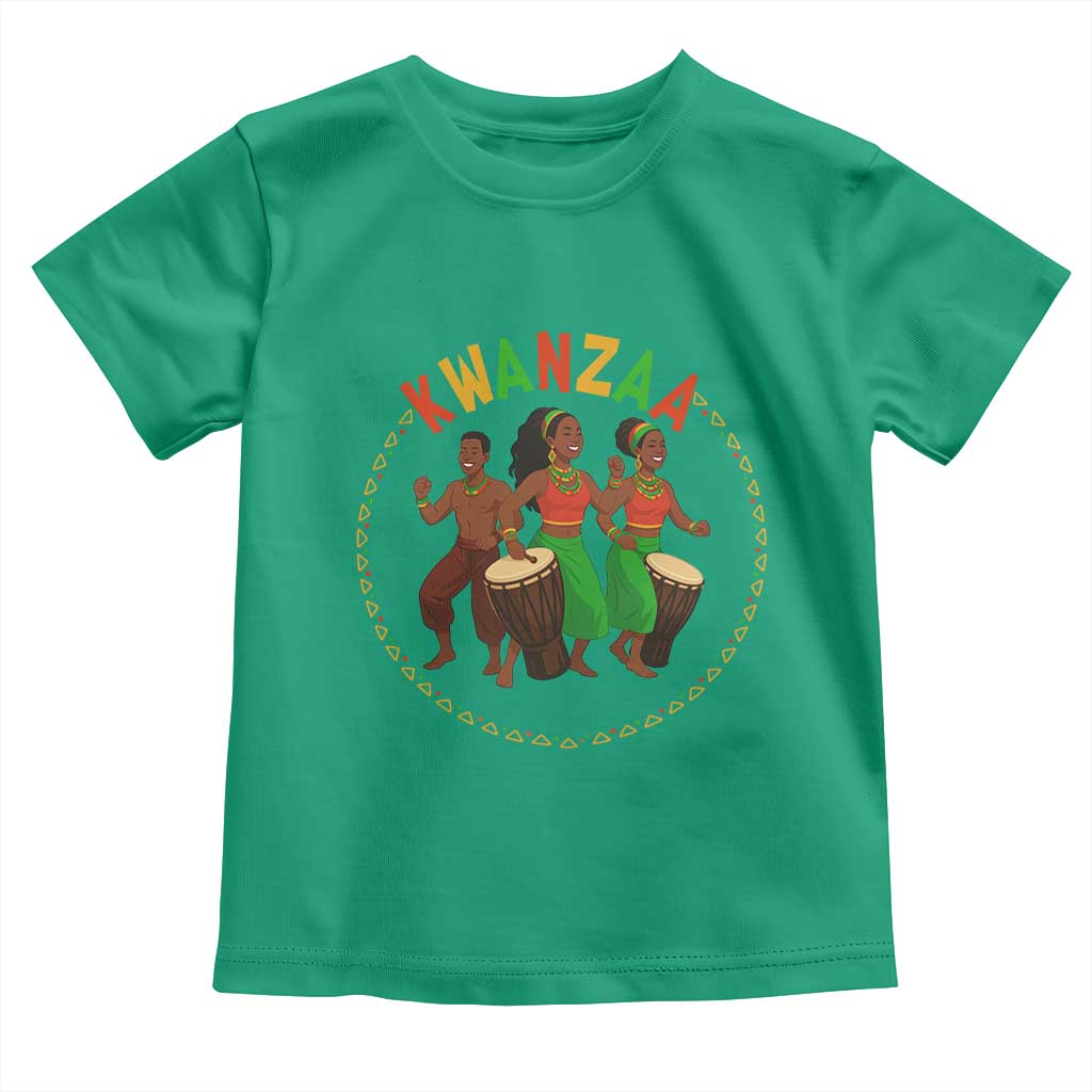 Celebrate Kwanzaa Together African Culture Dance Gift Toddler T Shirt - Wonder Print Shop
