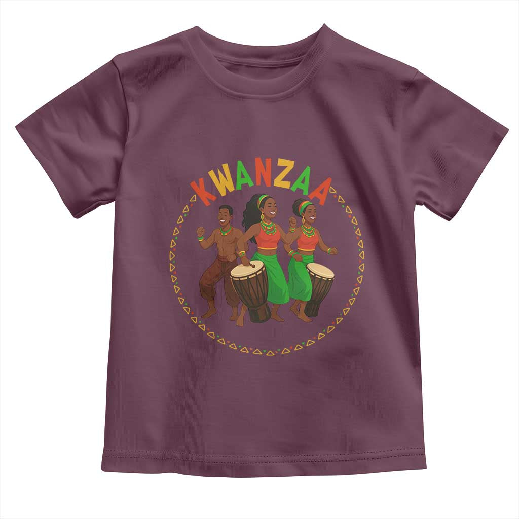 Celebrate Kwanzaa Together African Culture Dance Gift Toddler T Shirt - Wonder Print Shop