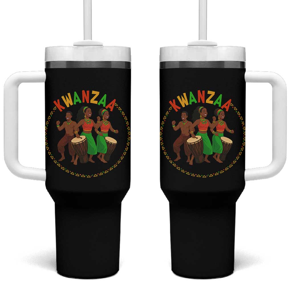 Celebrate Kwanzaa Together African Culture Dance Gift Tumbler With Handle - Wonder Print Shop