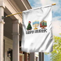 Christmas Hanukkah Kwanzaa Celebration Gift Garden Flag Happy Holidays - Wonder Print Shop