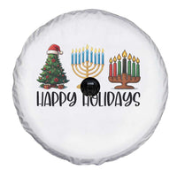 Christmas Hanukkah Kwanzaa Celebration Gift Spare Tire Cover Happy Holidays - Wonder Print Shop