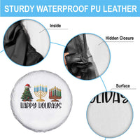 Christmas Hanukkah Kwanzaa Celebration Gift Spare Tire Cover Happy Holidays - Wonder Print Shop