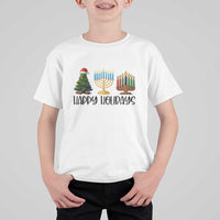Christmas Hanukkah Kwanzaa Celebration Gift T Shirt For Kid Happy Holidays - Wonder Print Shop