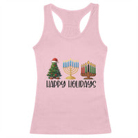 Christmas Hanukkah Kwanzaa Celebration Gift Racerback Tank Top Happy Holidays - Wonder Print Shop