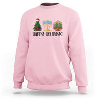 Christmas Hanukkah Kwanzaa Celebration Gift Sweatshirt Happy Holidays - Wonder Print Shop