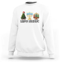 Christmas Hanukkah Kwanzaa Celebration Gift Sweatshirt Happy Holidays - Wonder Print Shop