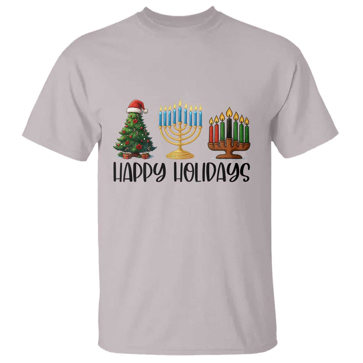 Christmas Hanukkah Kwanzaa Celebration Gift T Shirt Happy Holidays - Wonder Print Shop