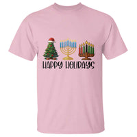 Christmas Hanukkah Kwanzaa Celebration Gift T Shirt Happy Holidays - Wonder Print Shop