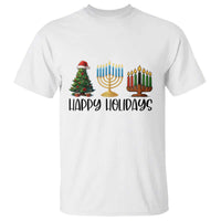 Christmas Hanukkah Kwanzaa Celebration Gift T Shirt Happy Holidays - Wonder Print Shop