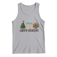 Christmas Hanukkah Kwanzaa Celebration Gift Tank Top Happy Holidays - Wonder Print Shop