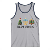 Christmas Hanukkah Kwanzaa Celebration Gift Tank Top Happy Holidays - Wonder Print Shop