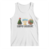 Christmas Hanukkah Kwanzaa Celebration Gift Tank Top Happy Holidays - Wonder Print Shop