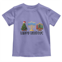 Christmas Hanukkah Kwanzaa Celebration Gift Toddler T Shirt Happy Holidays - Wonder Print Shop