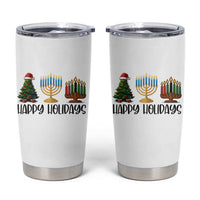 Christmas Hanukkah Kwanzaa Celebration Gift Tumbler Cup Happy Holidays - Wonder Print Shop