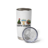 Christmas Hanukkah Kwanzaa Celebration Gift Tumbler Cup Happy Holidays - Wonder Print Shop