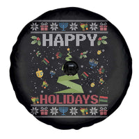 Happy Holidays For All Christmas Hanukkah Kwanzaa Gift Spare Tire Cover - Wonder Print Shop