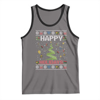 Happy Holidays For All Christmas Hanukkah Kwanzaa Gift Tank Top - Wonder Print Shop