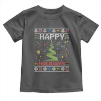 Happy Holidays For All Christmas Hanukkah Kwanzaa Gift Toddler T Shirt - Wonder Print Shop