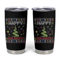 Happy Holidays For All Christmas Hanukkah Kwanzaa Gift Tumbler Cup - Wonder Print Shop
