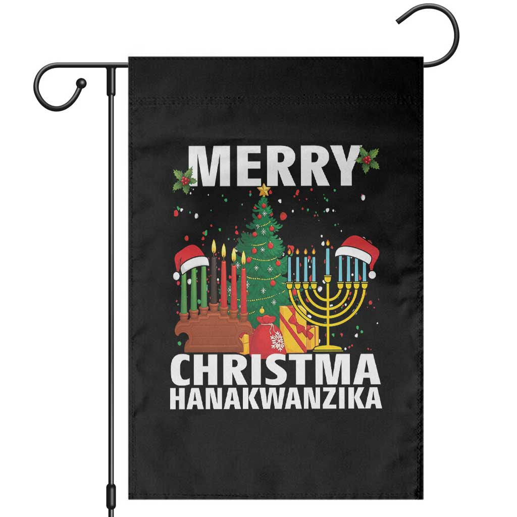 Merry Christmahanakwanzika Garden Flag Christmas Hanukkah Kwanzaa Celebration Gift - Wonder Print Shop