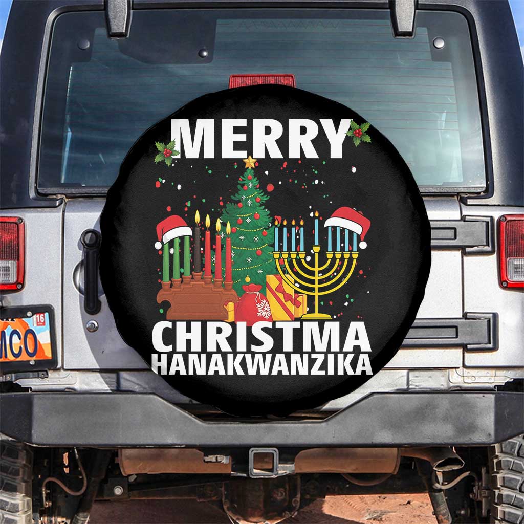 Merry Christmahanakwanzika Spare Tire Cover Christmas Hanukkah Kwanzaa Celebration Gift - Wonder Print Shop