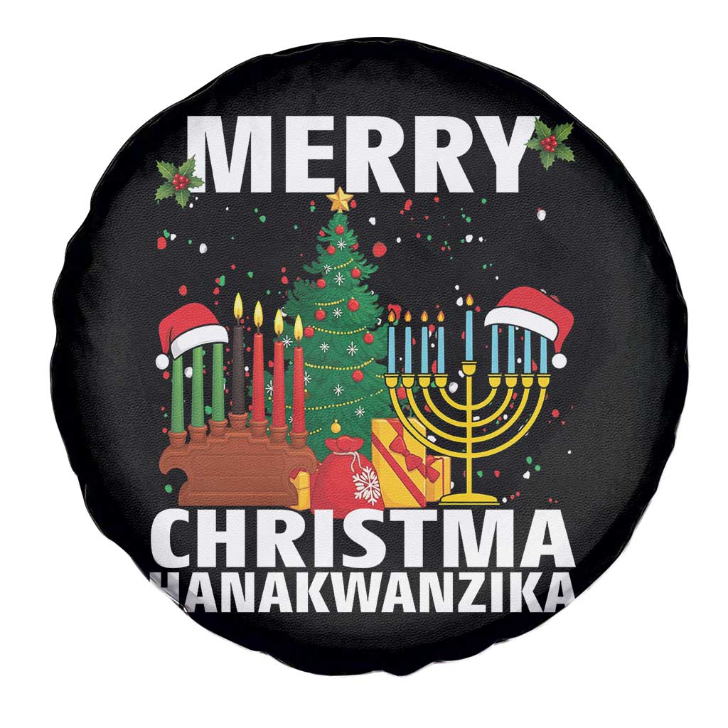 Merry Christmahanakwanzika Spare Tire Cover Christmas Hanukkah Kwanzaa Celebration Gift - Wonder Print Shop