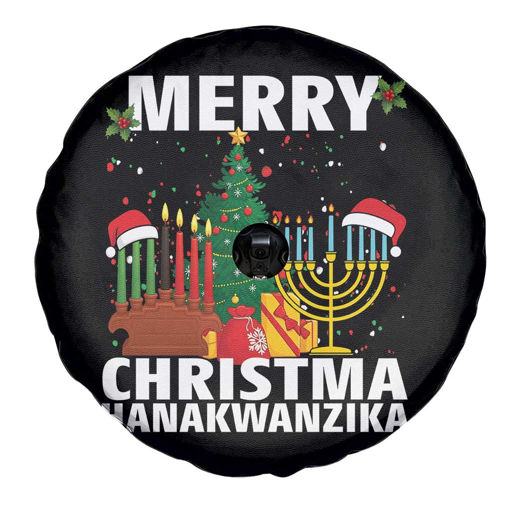 Merry Christmahanakwanzika Spare Tire Cover Christmas Hanukkah Kwanzaa Celebration Gift - Wonder Print Shop