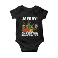 Merry Christmahanakwanzika Baby Onesie Christmas Hanukkah Kwanzaa Celebration Gift - Wonder Print Shop