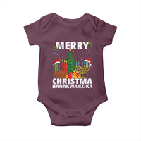 Merry Christmahanakwanzika Baby Onesie Christmas Hanukkah Kwanzaa Celebration Gift - Wonder Print Shop