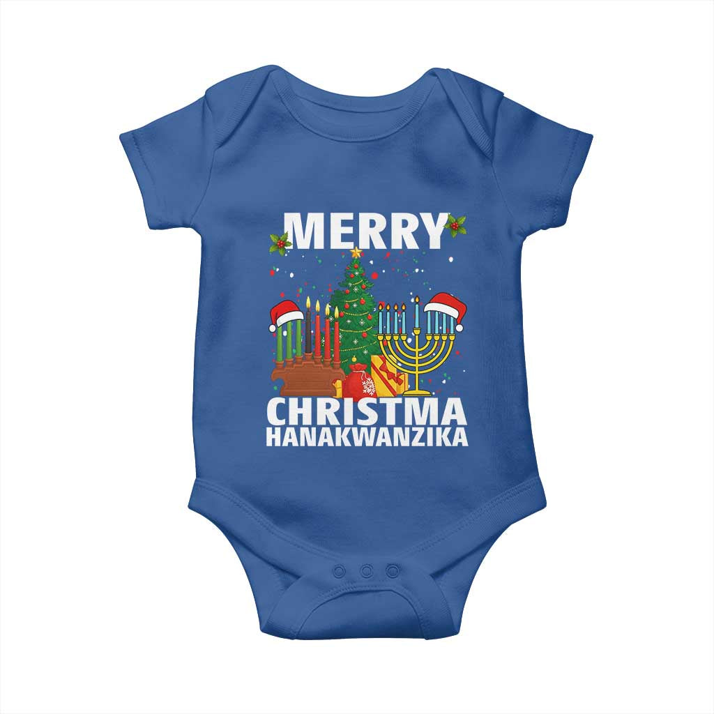 Merry Christmahanakwanzika Baby Onesie Christmas Hanukkah Kwanzaa Celebration Gift - Wonder Print Shop