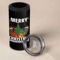 Merry Christmahanakwanzika 4 in 1 Can Cooler Tumbler Christmas Hanukkah Kwanzaa Celebration Gift - Wonder Print Shop