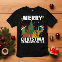 Merry Christmahanakwanzika T Shirt Christmas Hanukkah Kwanzaa Celebration Gift - Wonder Print Shop