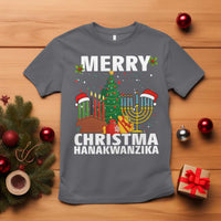 Merry Christmahanakwanzika T Shirt Christmas Hanukkah Kwanzaa Celebration Gift - Wonder Print Shop