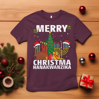 Merry Christmahanakwanzika T Shirt Christmas Hanukkah Kwanzaa Celebration Gift - Wonder Print Shop