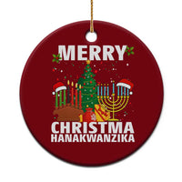 Merry Christmahanakwanzika Ceramic Ornament Christmas Hanukkah Kwanzaa Celebration Gift - Wonder Print Shop