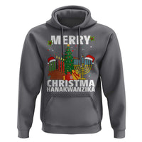 Merry Christmahanakwanzika Hoodie Christmas Hanukkah Kwanzaa Celebration Gift - Wonder Print Shop