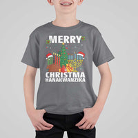 Merry Christmahanakwanzika T Shirt For Kid Christmas Hanukkah Kwanzaa Celebration Gift - Wonder Print Shop