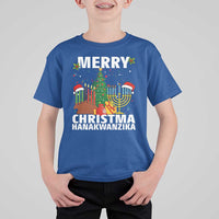 Merry Christmahanakwanzika T Shirt For Kid Christmas Hanukkah Kwanzaa Celebration Gift - Wonder Print Shop